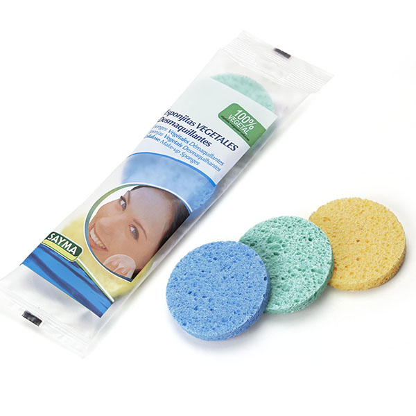 Ref. 710 - 3 Esponjitas vegetales desmaquillantes